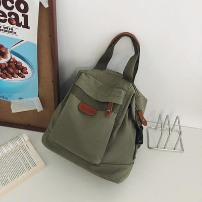 Japanse Retro Canvas Rugzak voor Dames Nieuwe Mode Schooltas voor Universiteitsstudenten Koreaanse Middelbare School Rugzak
