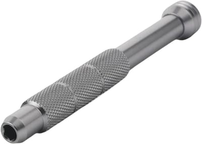 Schroevendraaier Handvat - Bit Houder - Elektronica Reparatie - Hoge Precisie - 4 mm - Zilver