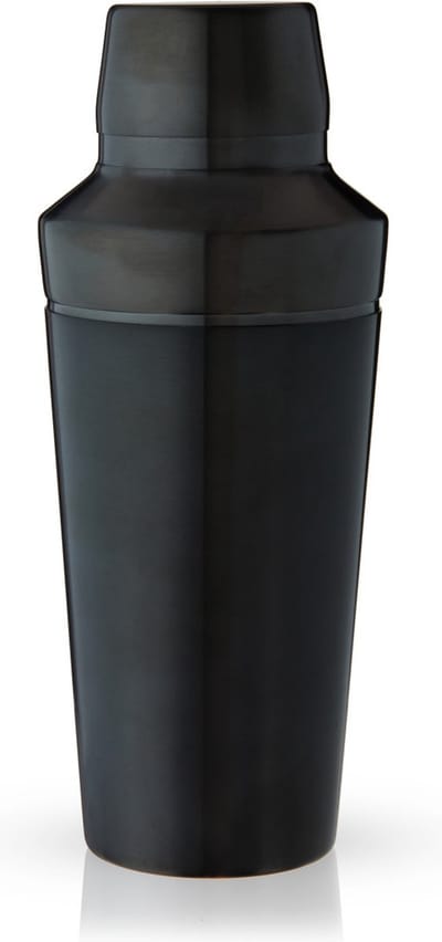 Viski Titanium Cocktailshaker - roestvrijstaal - 550ml - zwart