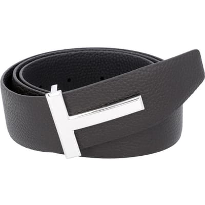 Tom Ford T Logo Gesp Omkeerbare Riem TB178-LCL236S ENB (105) black