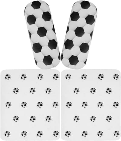 Brillenhoesjes Voetbalpatroon - Brillendoos Zonnebrilhouder - Bril Beschermen - Krasbestendig Schokabsorberend - 16 cm - Meerkleurig