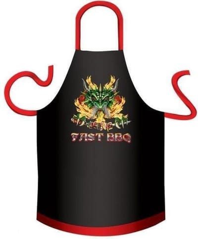 Benza Schort Fast BBQ - Grappige, Leuke, Mooie, Funny Keukenschort - XL