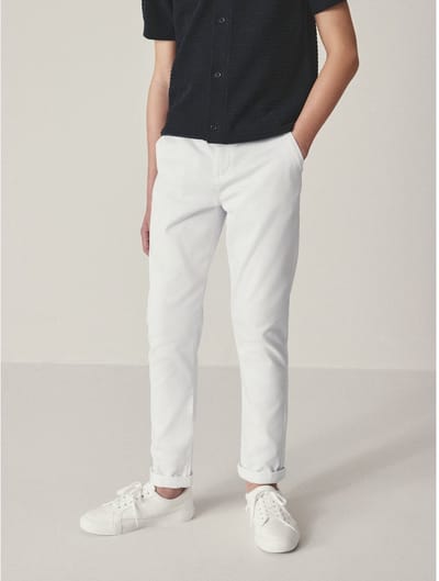 Next - Jongens - Stretchchino skinny-fit - Wit