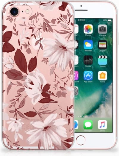 Hoesje maken iPhone SE 2022 | SE 2020 | 8 | 7 Watercolor Flowers