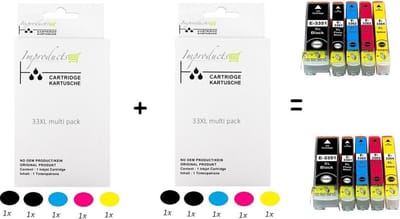 Improducts® Inkt cartridges - Alternatief Epson 33XL 33 XL T3357 10 box
