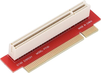 PCI Riser Kaart - Horizontale Adapter - Server Uitbreiding - 90 Graden Hoek - 1U 2U - Rood
