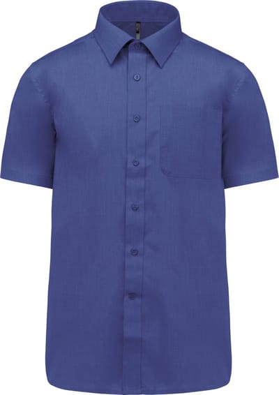 Herenoverhemd 'Ace' korte mouwen merk Kariban Kobaltblauw maat 4XL