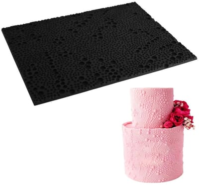 Dailygoods- Taartvorm 3D Reliëf - Siliconen - Flexibel - Hittebestendig - Makkelijk schoon te maken - Voor taarten, koekjes, cupcakes - Bakvorm