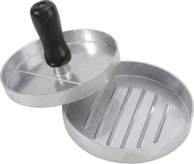 Hamburgerpers - Hamburgermaker - RVS - Smash Burger - BBQ en Pan - Barbecue Accessoires - Grillgroeven - Zilver