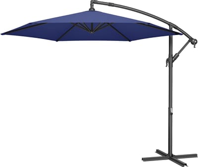 SONGMICS - Parasol - Zweefparasol 300 cm - UV-bescherming UPF 50+ - Met Standaard en Draaimechanisme