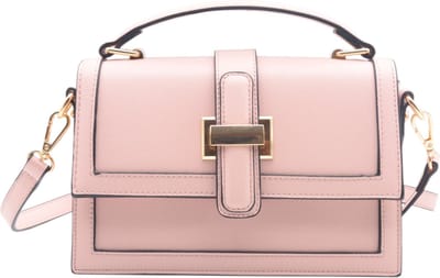 Flora & Co - trendy crossbody handtasje - lange draagriem - rose