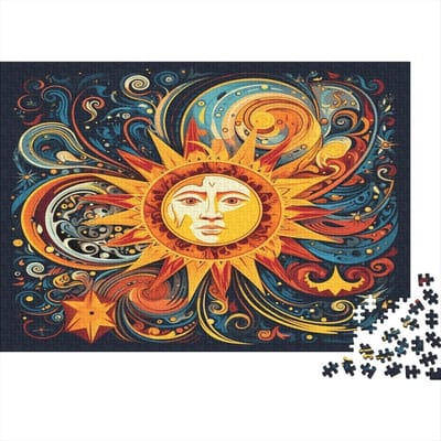 Puzzel 1000 Stukjes - Legpuzzel Volwassenen - Ontspanning Thuis - Premium Gerecycled Karton - 75 x 50 cm - Mandala Stijl