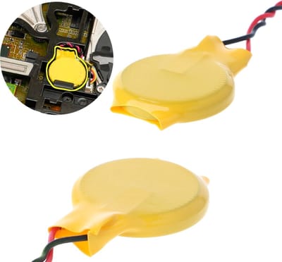CR2032 3V Batterij voor o.a. Laptop Bios Moederbord CMOS - Met ronde plakstrip - 2 pin Connector - Per 1 stuk