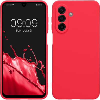 kwmobile telefoonhoesje geschikt voor Samsung Galaxy A17 4G / 5G - Hoesje voor smartphone - Precisie camera uitsnede - In neon roze