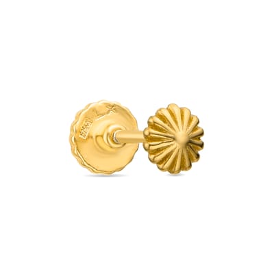 Luxenter Piercing van 925 sterling zilver met 18-karaats geelgoud afwerking - Adoi