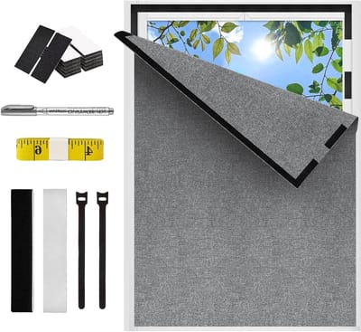 Verduisteringsrolgordijn 130 x 150 cm in grijs - Perfect voor slaapkamer, woonkamer en privacy