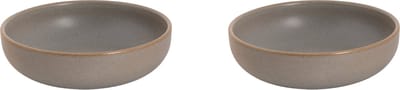 Palmer - Sandy Loam - Schaal - Kom - 2 stuks - 50 cl - ø 16 cm - Grijs - Stoneware - Bordenset