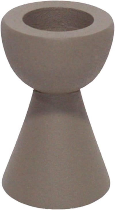 Kandelaar - Branded by - kandelaar Kenzi taupe - 7 cm hoog