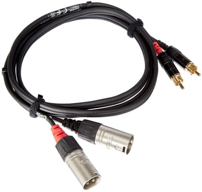 Cordial Audiokabel XLR m-Cinch 6 m Rean stekker CFU 6 MC - Audio kabel