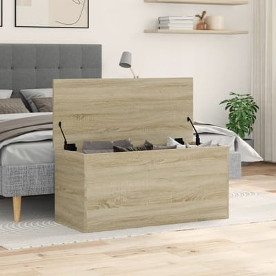 vidaXL - Opbergbox - 100x42x46 - cm - bewerkt - hout - sonoma - eikenkleurig