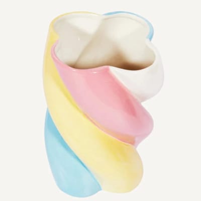 L’expressionist keramiek vaas | Vase Candy Marshmallow 22x15x15cm