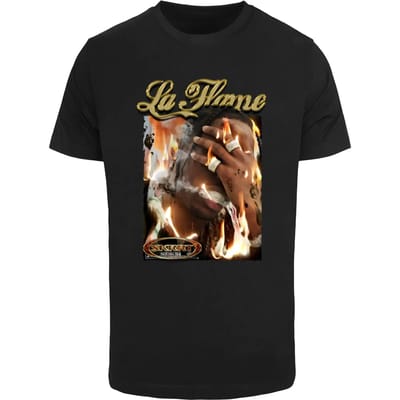 Mister Tee - La Flame Heren T-shirt - XS - Zwart