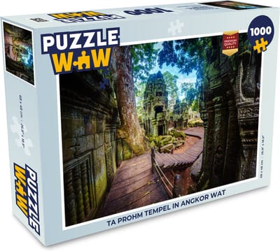 Puzzel Ta Prohm tempel in Angkor Wat - Legpuzzel - Puzzel 1000 stukjes volwassenen