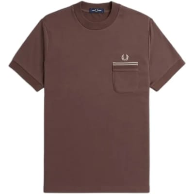 T-shirt met zak Fred Perry Loopback
