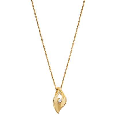 Orphelia 'Milan' Dames 925 Sterling Zilveren Ketting met Hanger - Goud ZH-7519/G