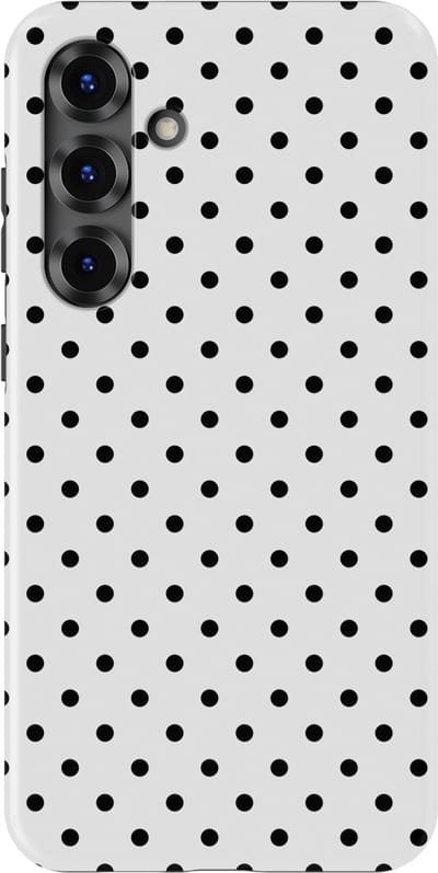 Polka Dots Hoesje Samsung Galaxy S25 Plus | Geschikt Voor Mag | Stippen Design Backcover Samsung Galaxy S25 Plus Mono Dots