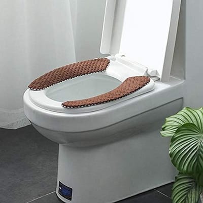 Toiletzitting - Zachte Deksel - Comfort Verhogend - Wasbaar Materiaal - 36.5x10cm - Bruin