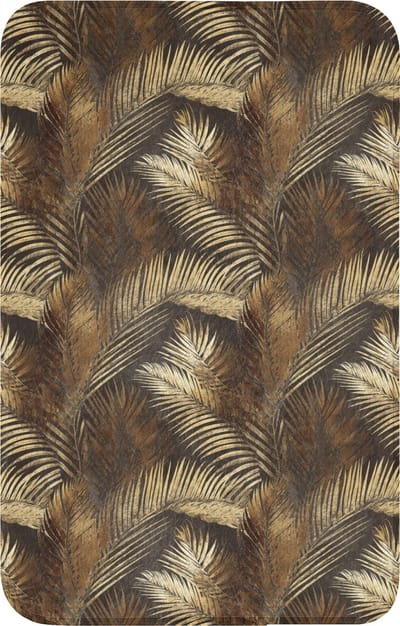 WC mat 50x80 cm - Antislip - Tropisch - Bladeren - Goud - Toiletmat - Vloermat - Douchemat - Toilet tapijt - Toiletmatten