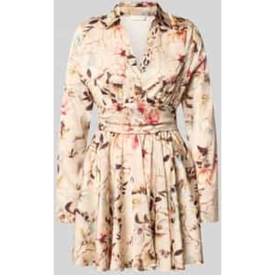 GUESS Ls Concetta Flare Dr Natural Magnolia Pri Size: M | Shirt Dresses Outlet | Dames | Beige