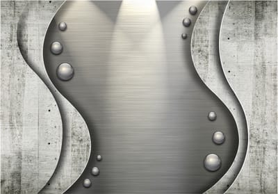 Fotobehangkoning - Behang - Vliesbehang - Fotobehang Betonlook - Hotel Chique - Luxe - Concrete sea - 400 x 280 cm