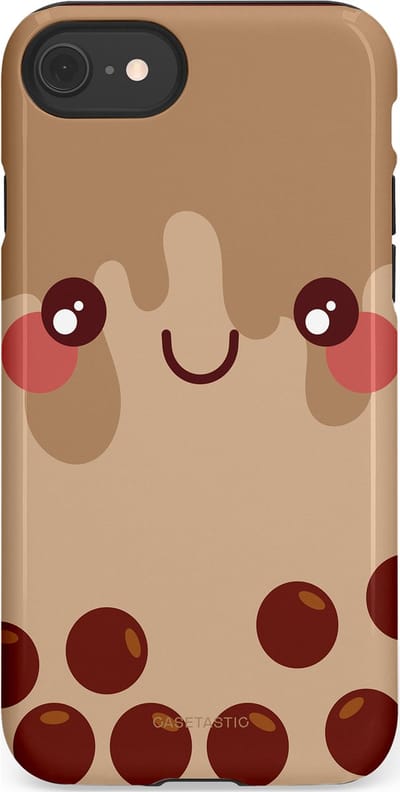Casetastic Hoesje Geschikt voor Apple iPhone 7/8/SE - Stijlvolle Beschermende Duo-layer Case - Smeltende choco bolletjes