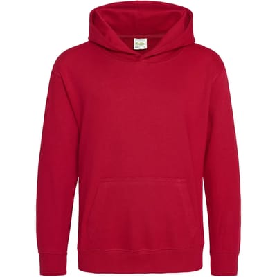 Just Hoods Kids´ Hoodie JH001K - Fire red - 9/11 (L)