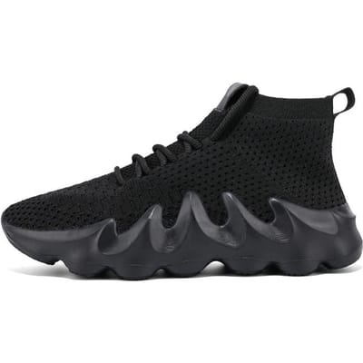 Sneakers Heren Schoenen Casual Vetersluiting Zacht Joggen Tennis Herenschoenen Koppel Plat Lopen Training Sneakers Sport Hardloopschoenen 46 black