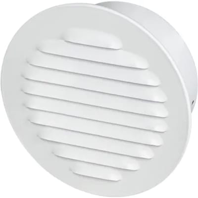 Sencys Schoepenrooster Rond Hoog Model 100mm Mat Wit