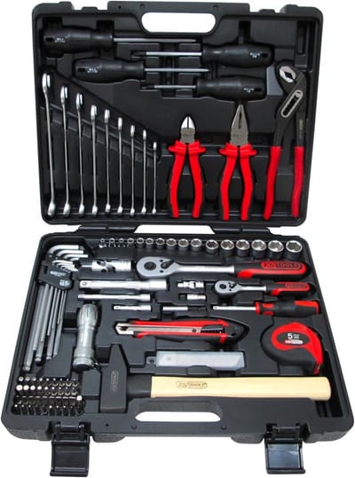 Dopsleutelset - Gereedschapset Doppen - Auto Reparatie - Chroom-Vanadium Staal - 103 stuks - Wit
