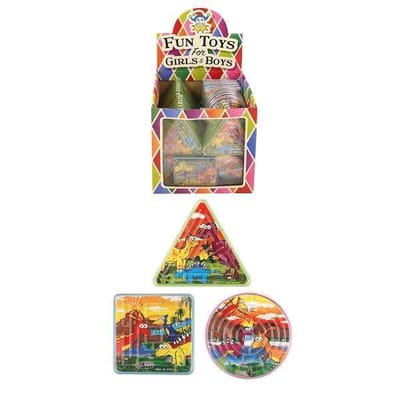 96 stuks - Geduld Spelletjes - Dinosaurussen - In Traktatiebox - Dino - Uitdeelcadeautjes - Traktatie voor kinderen - Jongens