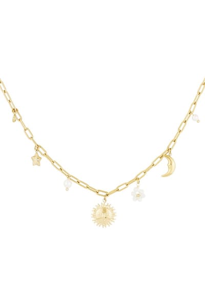 Eternal Glow Bedel Ketting- Goudkleur