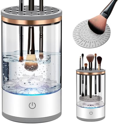 longziming -Elektrische Make-up Kwastenreiniger – Automatische Make-up Borstelreiniger met USB-oplading, Draagbaar Reinigingsstation voor alle Make-upkwasten, Snelle en Diepe Reiniging, Hygiënisch en Gemakkelijk te Gebruiken