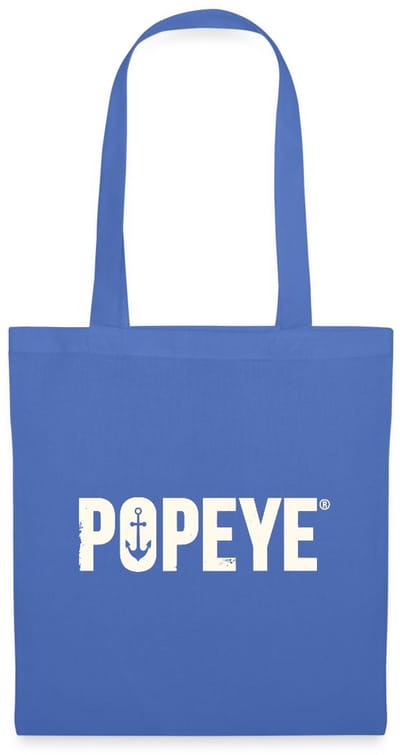 Popeye White Titel Tas Van Stof Schoudertas