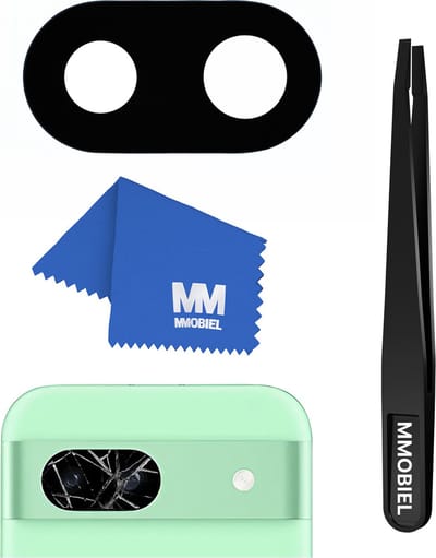 MMOBIEL Glas Lens Back Camera Geschikt voor Google Pixel 8a - Incl. Dubbelzijdige Tape , Pincet en Doekje