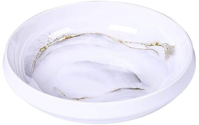BRICARD MELAMINE SERVEERSCHAAL 401 | WIT-MARMER Ø25 CM
