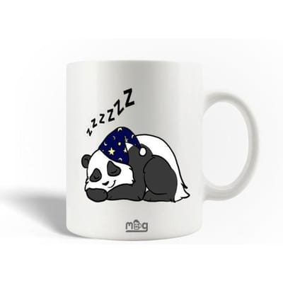 Mug en Céramique Petit Panda En Train De Dormir Animal Dessin Coloré