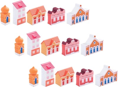 Miniatuur huisjes - Sprookjestuin decoratie - Tuin aankleden - Duurzaam harsmateriaal - 15 stuks - Meerkleurig