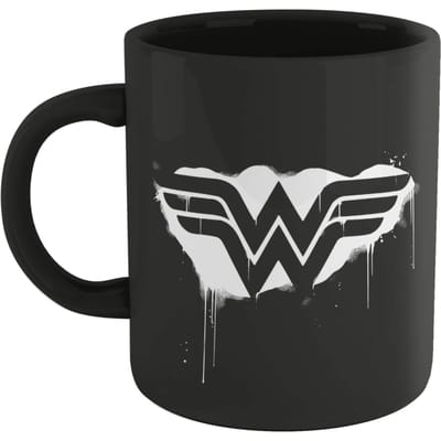 Wonder Woman Graffiti Mug - Black