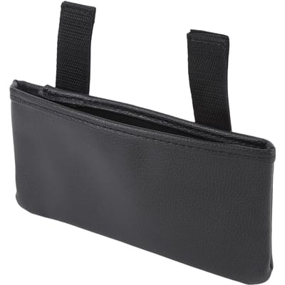 Opbergtas voor Autodashboard PU Leer Hangende Opbergzak voor Dashboard voor Telefoon Portemonnee Snacks black
