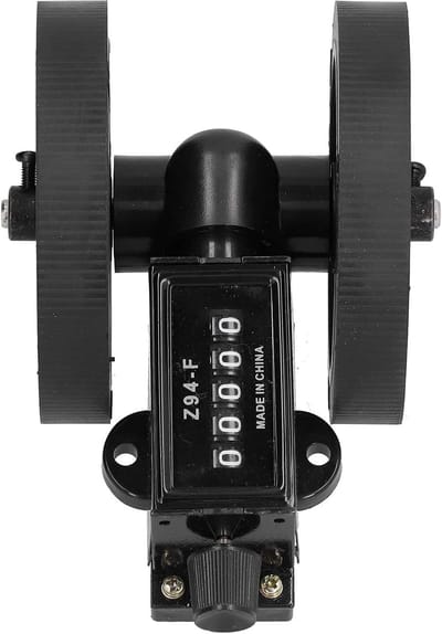 Mechanische Lengtemeter - Rol Teller - Lengtes Meten - Vijfcijferig Display - 1 Meter - Zwart